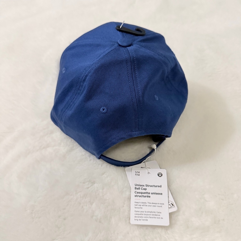 Lululemon Athletica Unisex Blue Ball Cap Script - Picture 6 of 8
